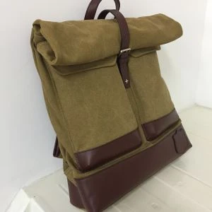 Canvas lether backpacks voor jongens