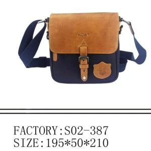 Messenger bag lederen schouderriem