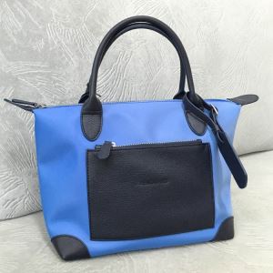 Nylon tas lederen handgrepen