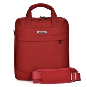 Nylon dames laptop tas met schouderriem