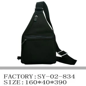 Sling tas voor mannen canvas leer