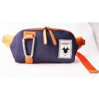 Leren heuptas van canvas